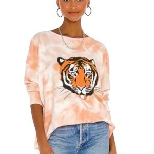 Wildfox La Tigre Roadtrip Tie Dye Sweatshirt Size S